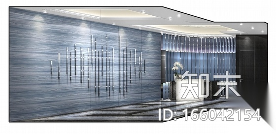 [福州]市中心高档现代大堂装修图（含方案）cad施工图下载【ID:166042154】