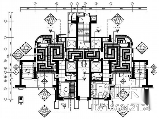 [福州]市中心高档现代大堂装修图（含方案）cad施工图下载【ID:166042154】