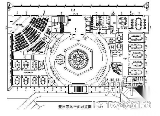 公共空间-大堂精装修cad施工图下载【ID:167466153】