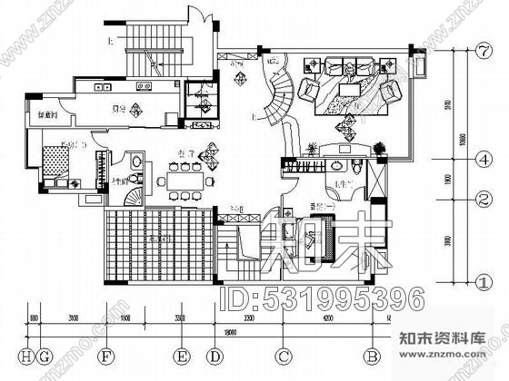 施工图豪华别墅三四层装修图cad施工图下载【ID:531995396】