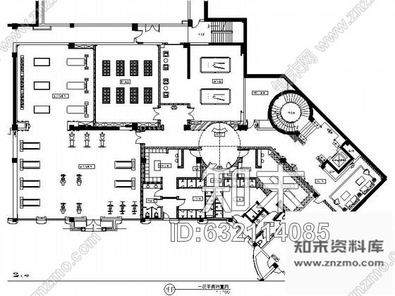 施工图乌鲁木齐首家典雅欧式风格休闲会所室内装修施工图含效果施工图下载【ID:632114085】