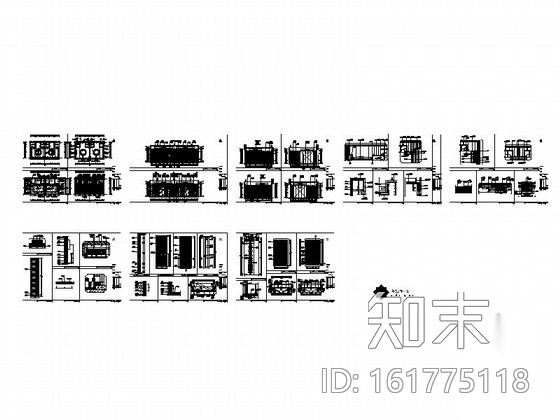 77㎡中餐厅包间室内施工图cad施工图下载【ID:161775118】