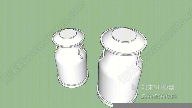 牛奶罐SU模型下载【ID:635563984】