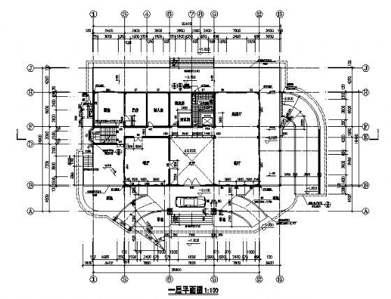 某三层别墅建筑施工图cad施工图下载【ID:149922144】