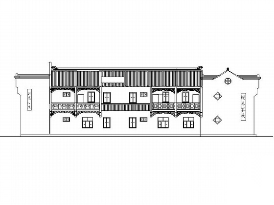 [九华山]某复式徽式商住楼建筑施工套图cad施工图下载【ID:160719168】