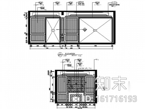 [上海]奢华一族简欧联排别墅样板间CAD装修施工图（含实...施工图下载【ID:161716193】