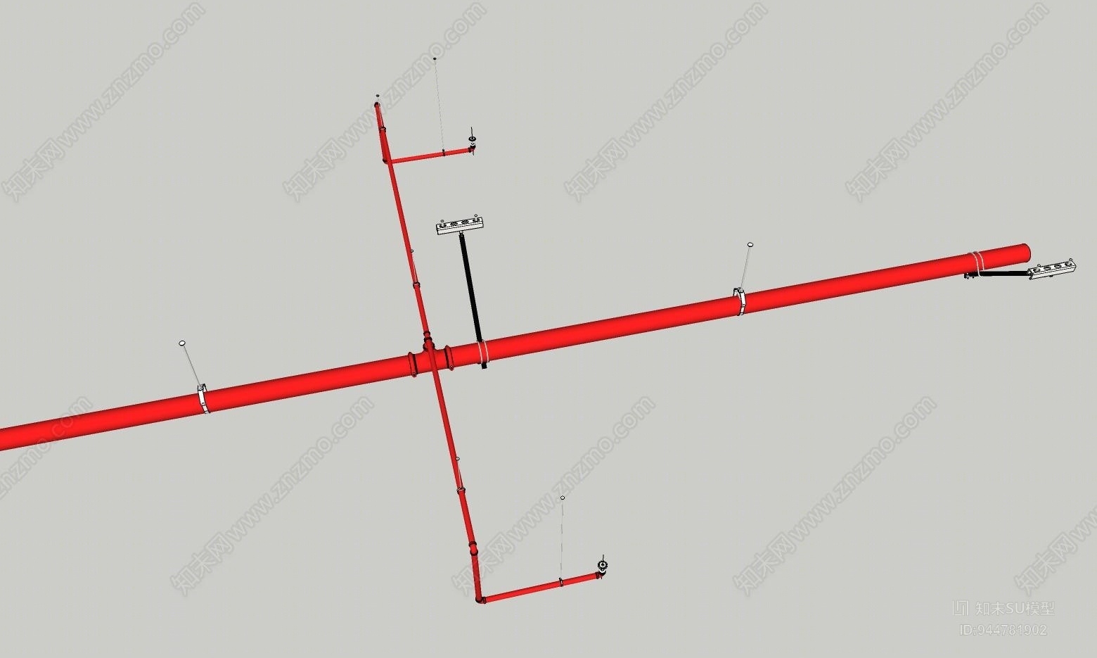 工业管道SU模型下载【ID:944781902】