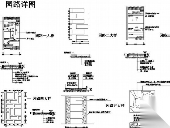 [衡阳]市民文化休闲广场景观工程施工图施工图下载【ID:161023138】