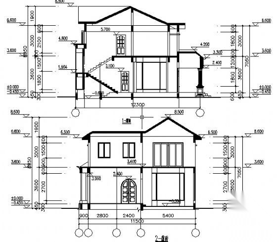 某二层小户型独立别墅建筑施工图cad施工图下载【ID:149890143】