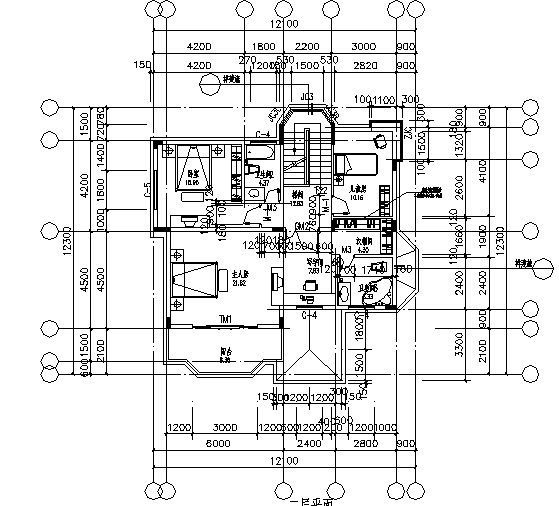 某二层小户型独立别墅建筑施工图cad施工图下载【ID:149890143】