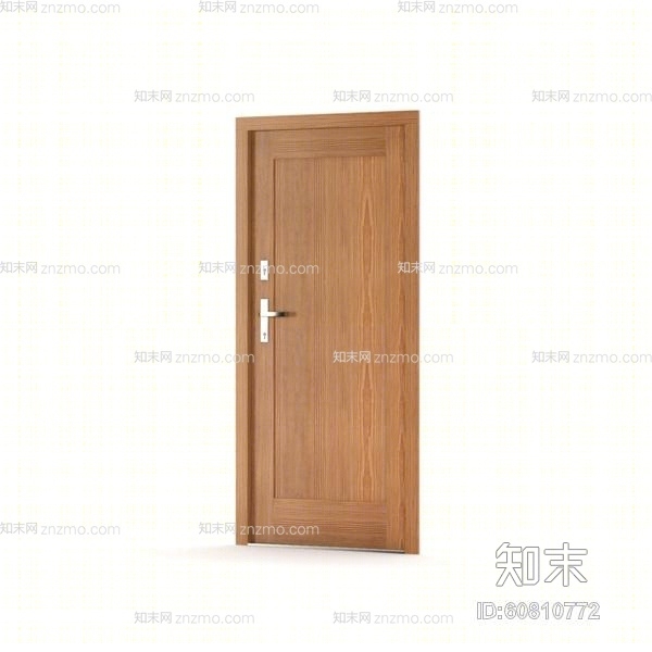 现代木艺单开门3D模型下载【ID:60810772】