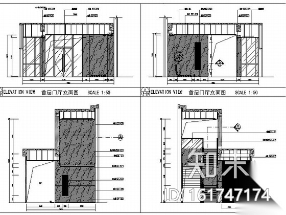 [成都]甲级资质设计顾问有限公司设计高档简约现代办公室...cad施工图下载【ID:161747174】