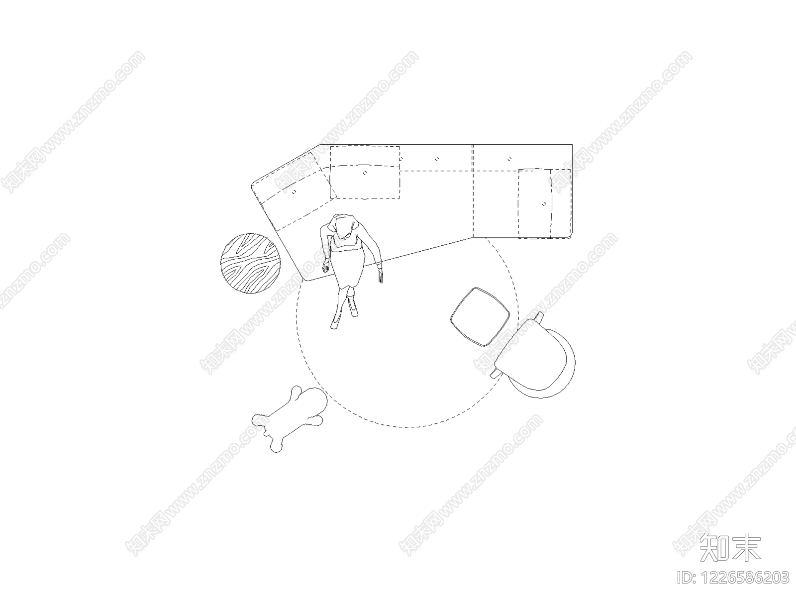 家装图块cad施工图下载【ID:1226586203】