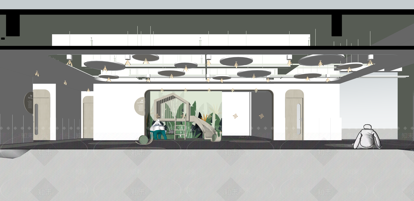 现代儿童活动空间SU模型下载【ID:1215205439】