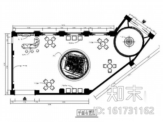 [福州]高档小区欧式风格售楼处室内装修施工图cad施工图下载【ID:161731162】