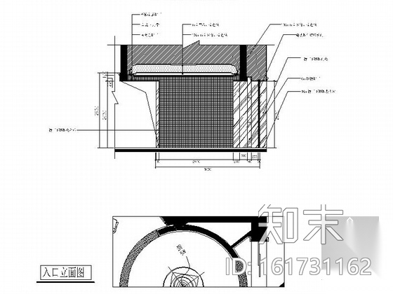 [福州]高档小区欧式风格售楼处室内装修施工图cad施工图下载【ID:161731162】