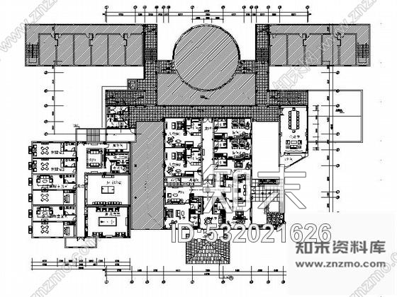 施工图江苏中国AAA度假村宾馆室内装修CAD施工图含效果cad施工图下载【ID:532021626】