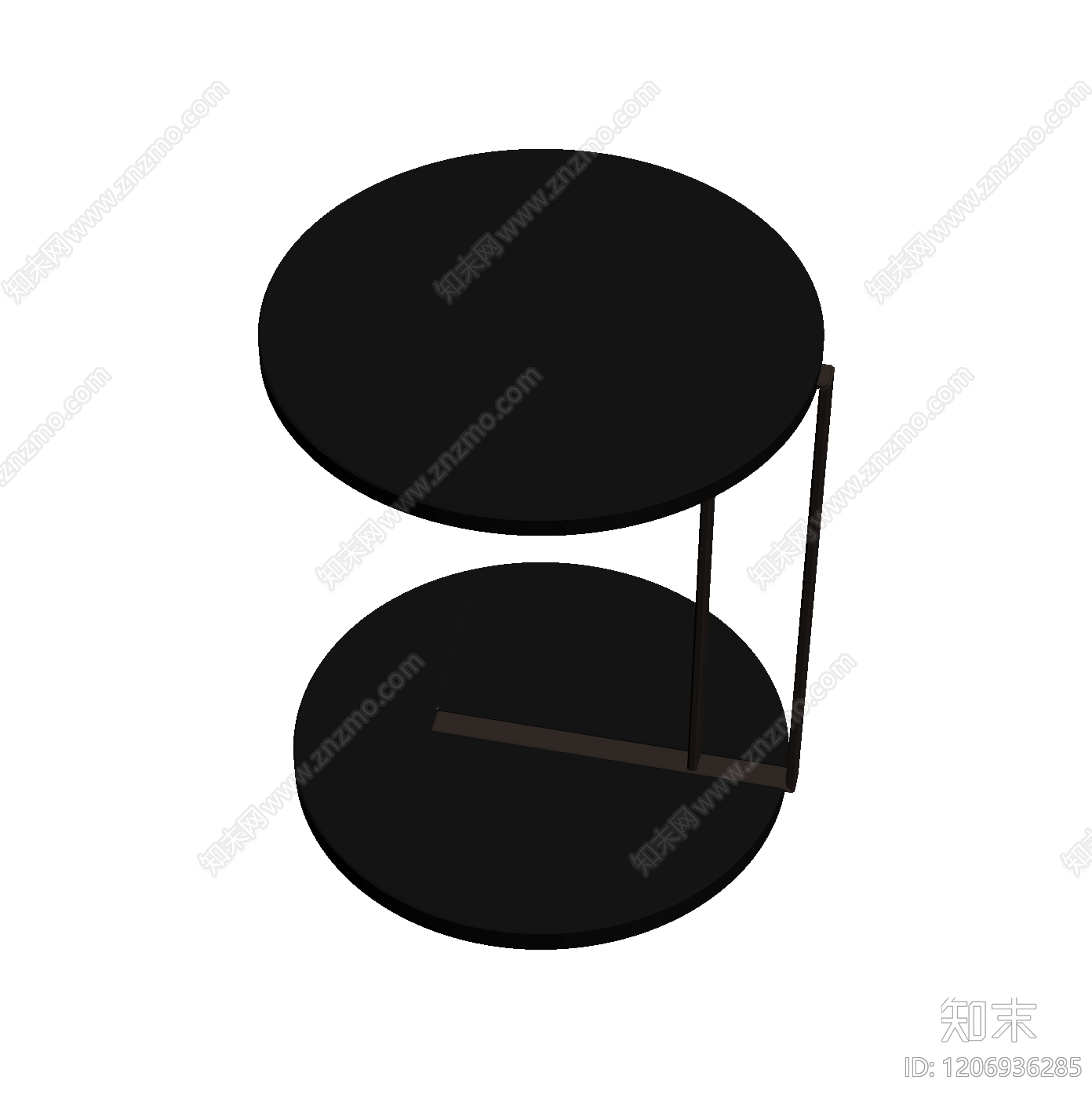 双层圆形茶几3D模型下载【ID:1206936285】