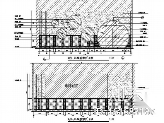 [宁波]国家示范性高等职业院校图书馆室内装修施工图cad施工图下载【ID:161683187】