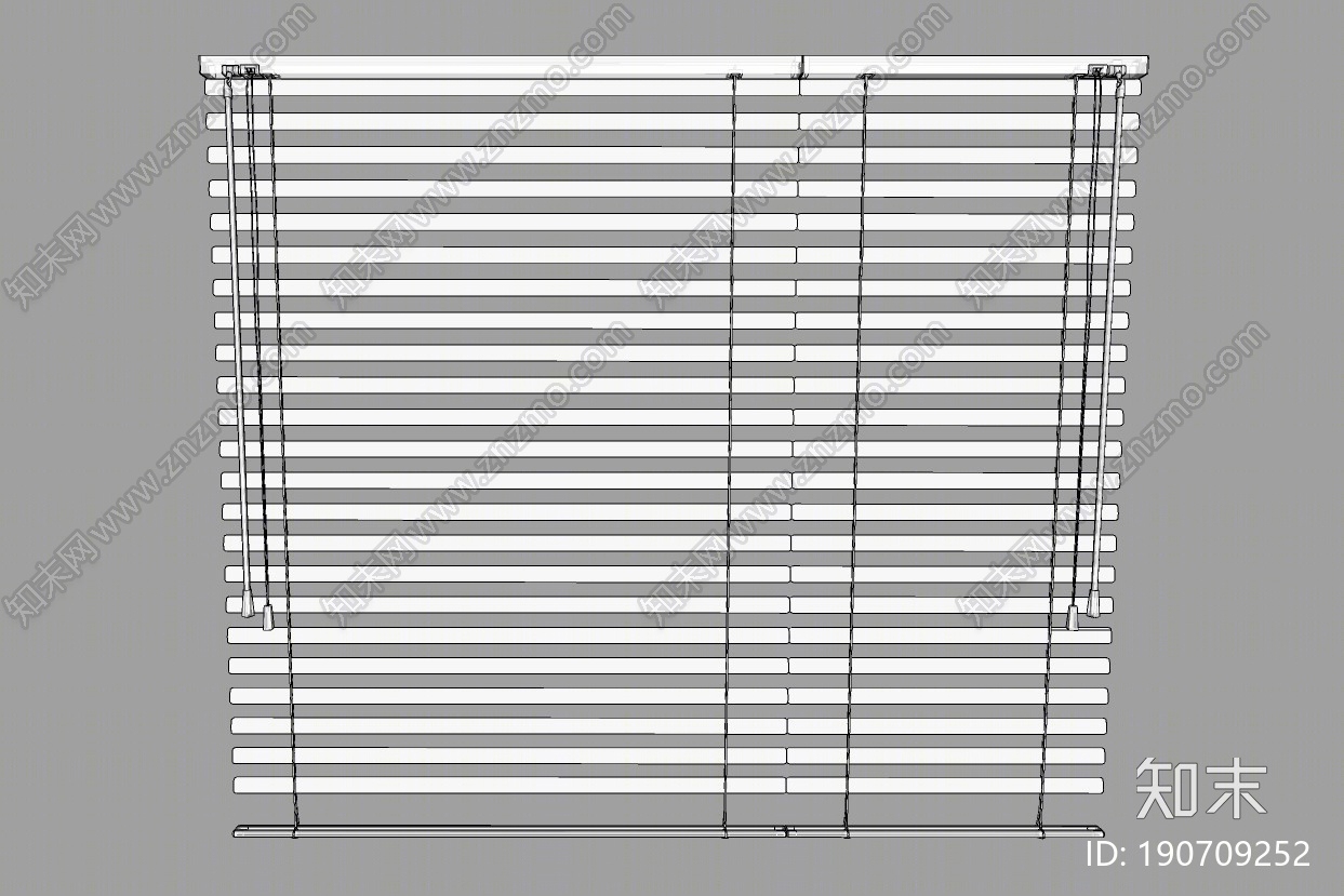 现代百叶帘SU模型下载【ID:190709252】