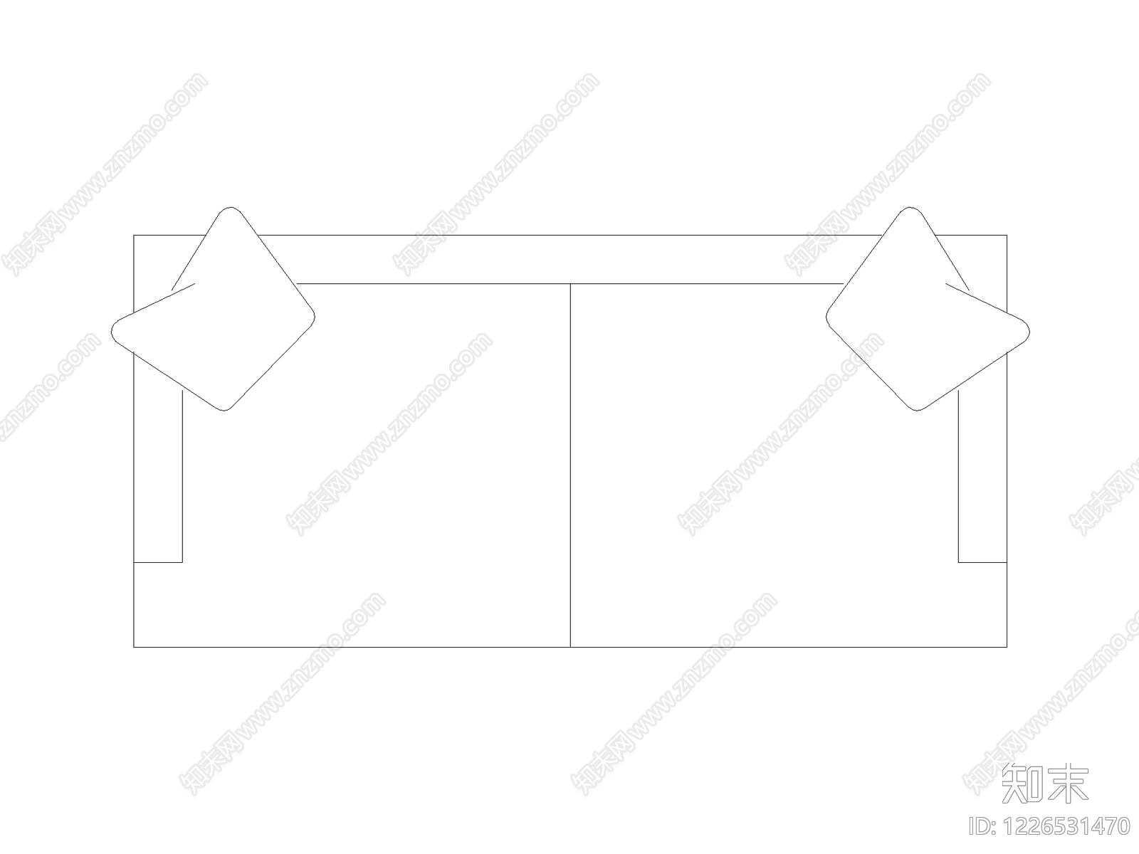 现代沙发CAD图纸