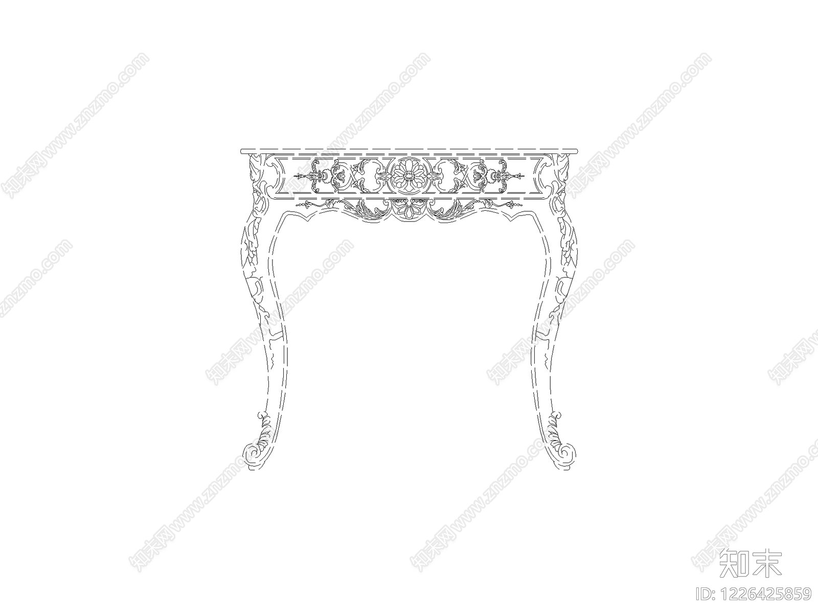 桌子cad施工图下载【ID:1226425859】