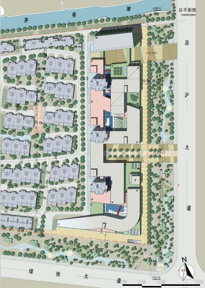 [江苏]三层现代风格住宅小区商业设计方案文本cad施工图下载【ID:166797153】