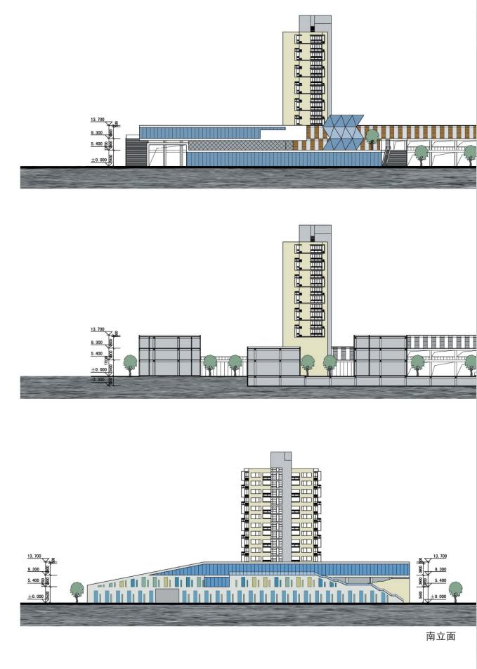 [江苏]三层现代风格住宅小区商业设计方案文本cad施工图下载【ID:166797153】