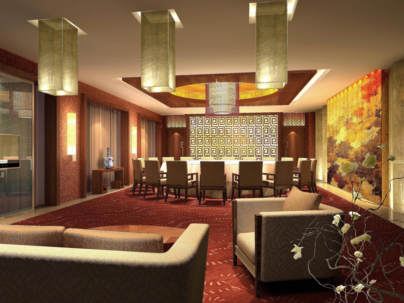 金螳螂--山东蓬莱利群华玺大酒店施工图和效果图(CAD施工图纸)施工图下载【ID:66978967】