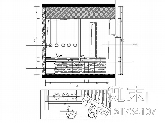 现代时尚跃层酒品专卖店装修图（含实景）cad施工图下载【ID:161734107】