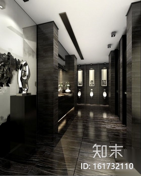 [重庆]精品现代售楼中心室内装修设计图（含效果图）cad施工图下载【ID:161732110】