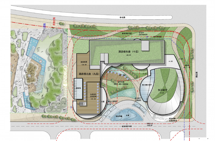 【上海】龙湖上海虹桥酒店建筑设计方案文本cad施工图下载【ID:166722114】