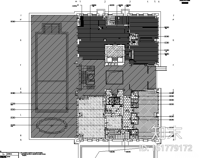 现代私人会所空间设计施工图（附效果图+物料清单+机电施...cad施工图下载【ID:161779172】