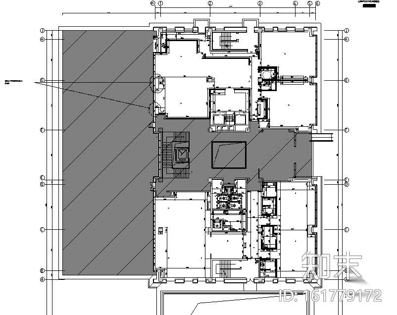 现代私人会所空间设计施工图（附效果图+物料清单+机电施...cad施工图下载【ID:161779172】