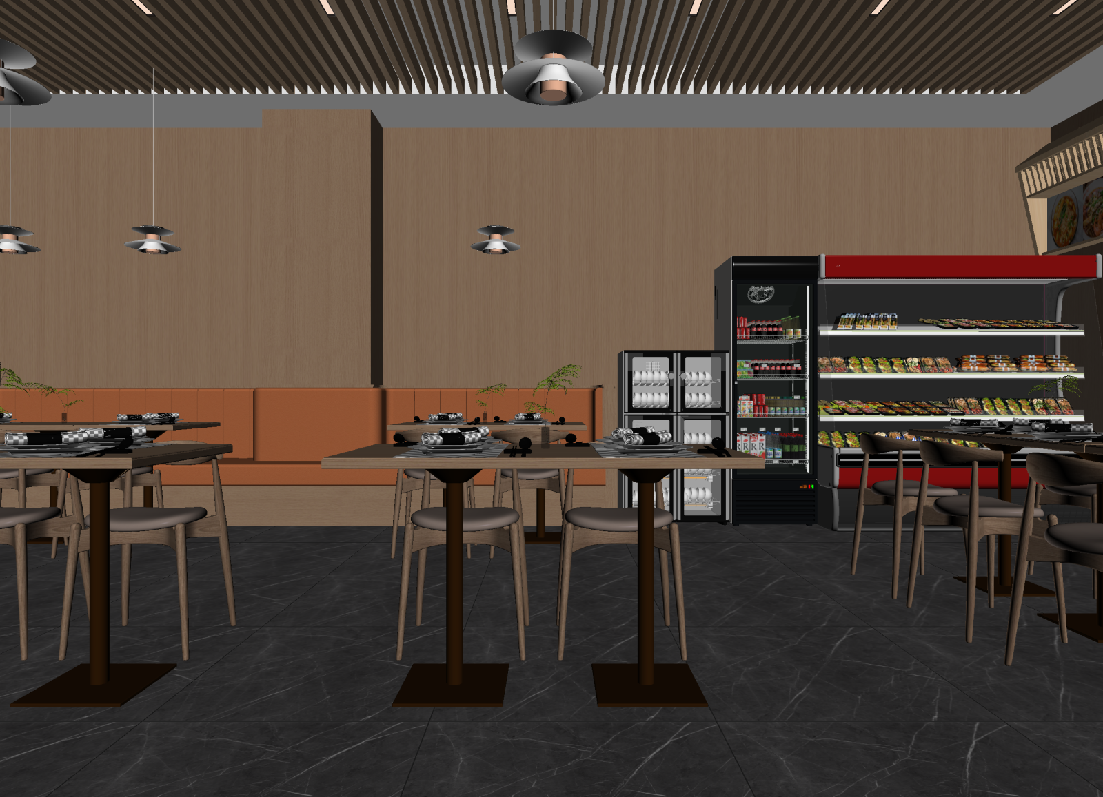 现代咖啡厅3D模型下载【ID:1214260520】