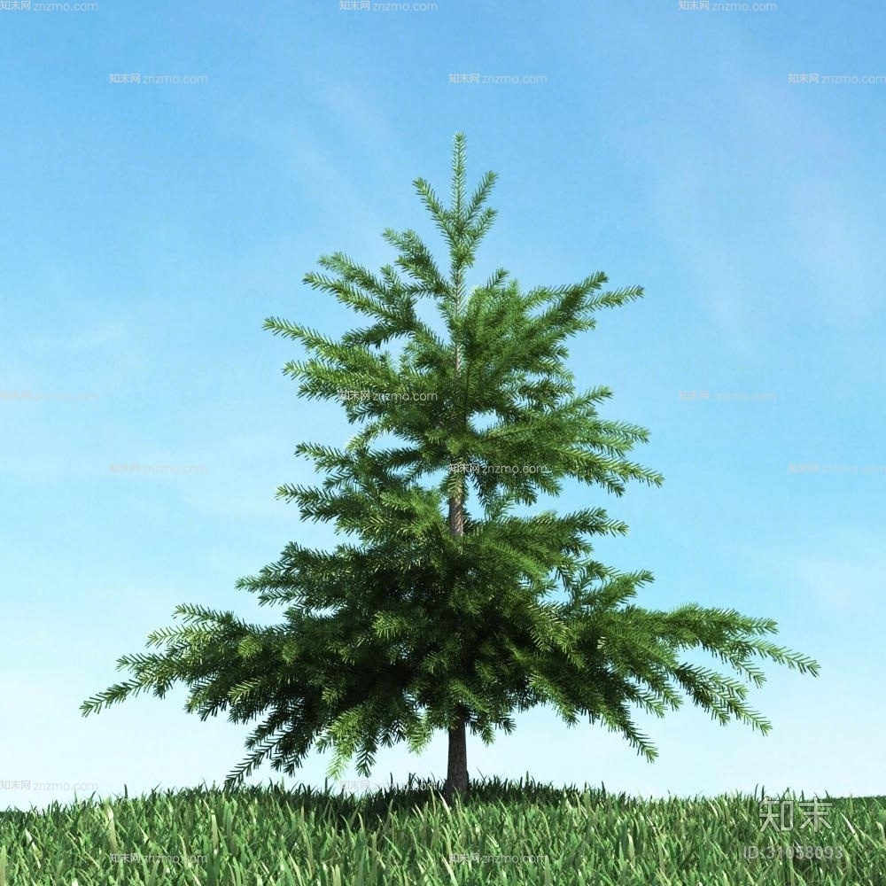 绿色景观树3D模型下载【ID:31058093】