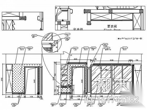 [上海]双层简欧风格别墅施工图（含效果）cad施工图下载【ID:161745182】