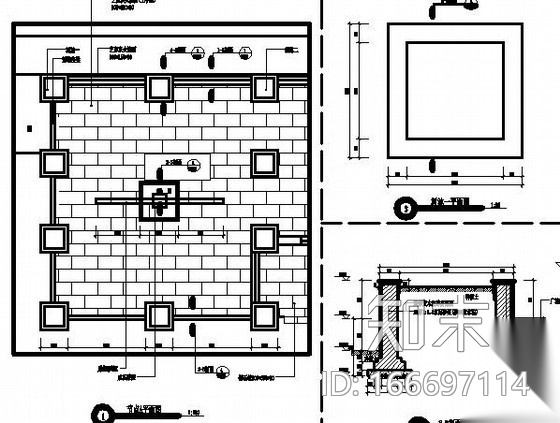 [常州]某校园局部景观工程施工图cad施工图下载【ID:166697114】