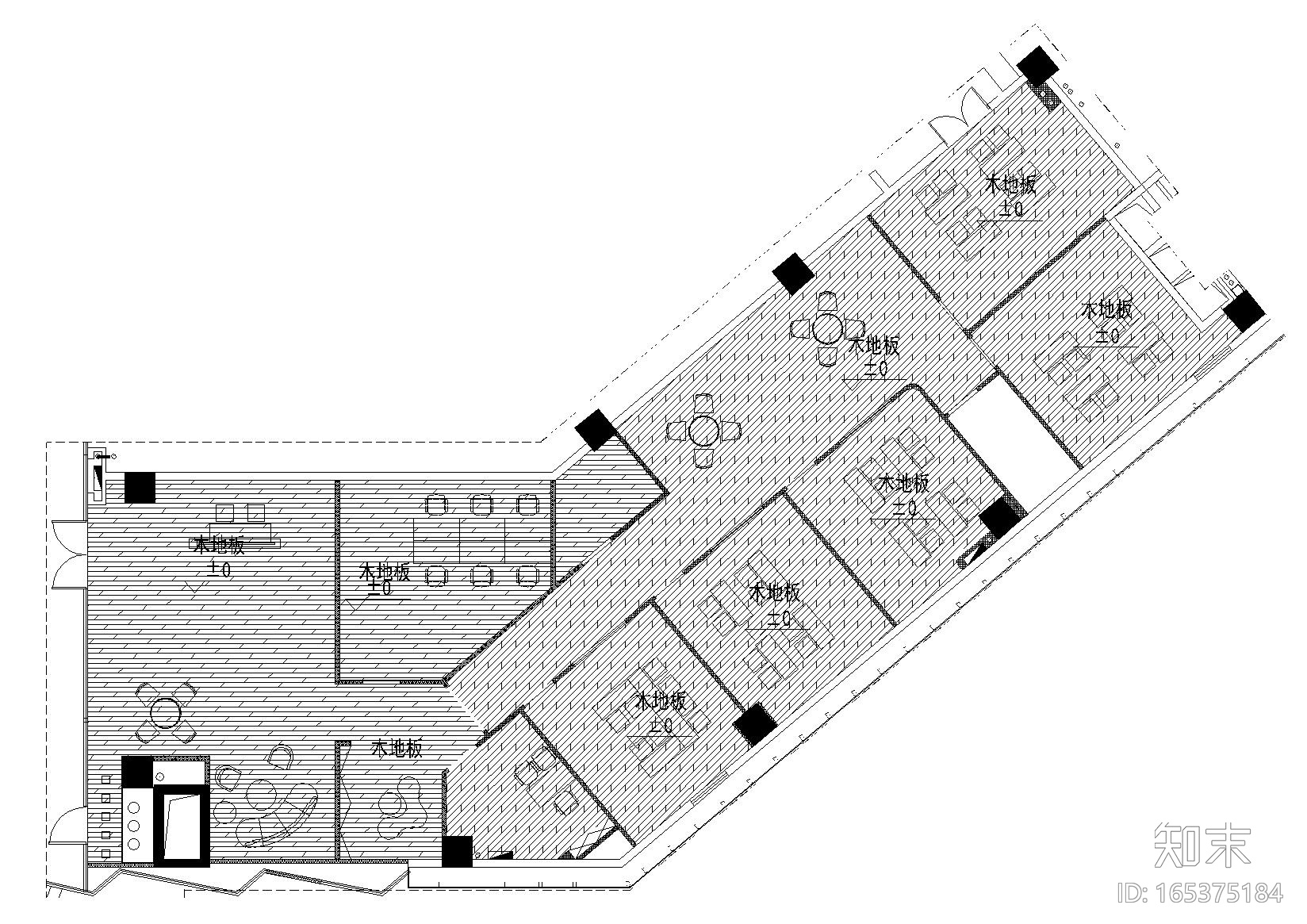 [江苏]迪卡坐标数学俱乐部施工图_附效果图cad施工图下载【ID:165375184】