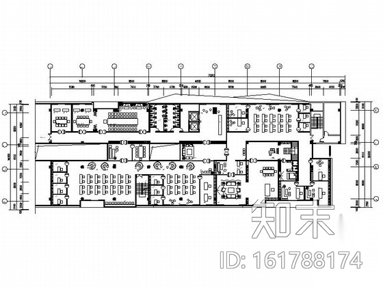 [广州]时尚舒适办公空间设计CAD施工图施工图下载【ID:161788174】