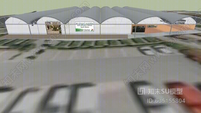 _主楼：琉森花园温室SU模型下载【ID:635155804】