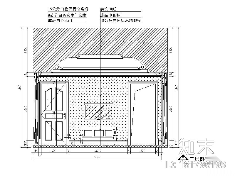 [江苏]欧式风格联排别墅样板房设计CAD施工图（含效果图...cad施工图下载【ID:161796193】