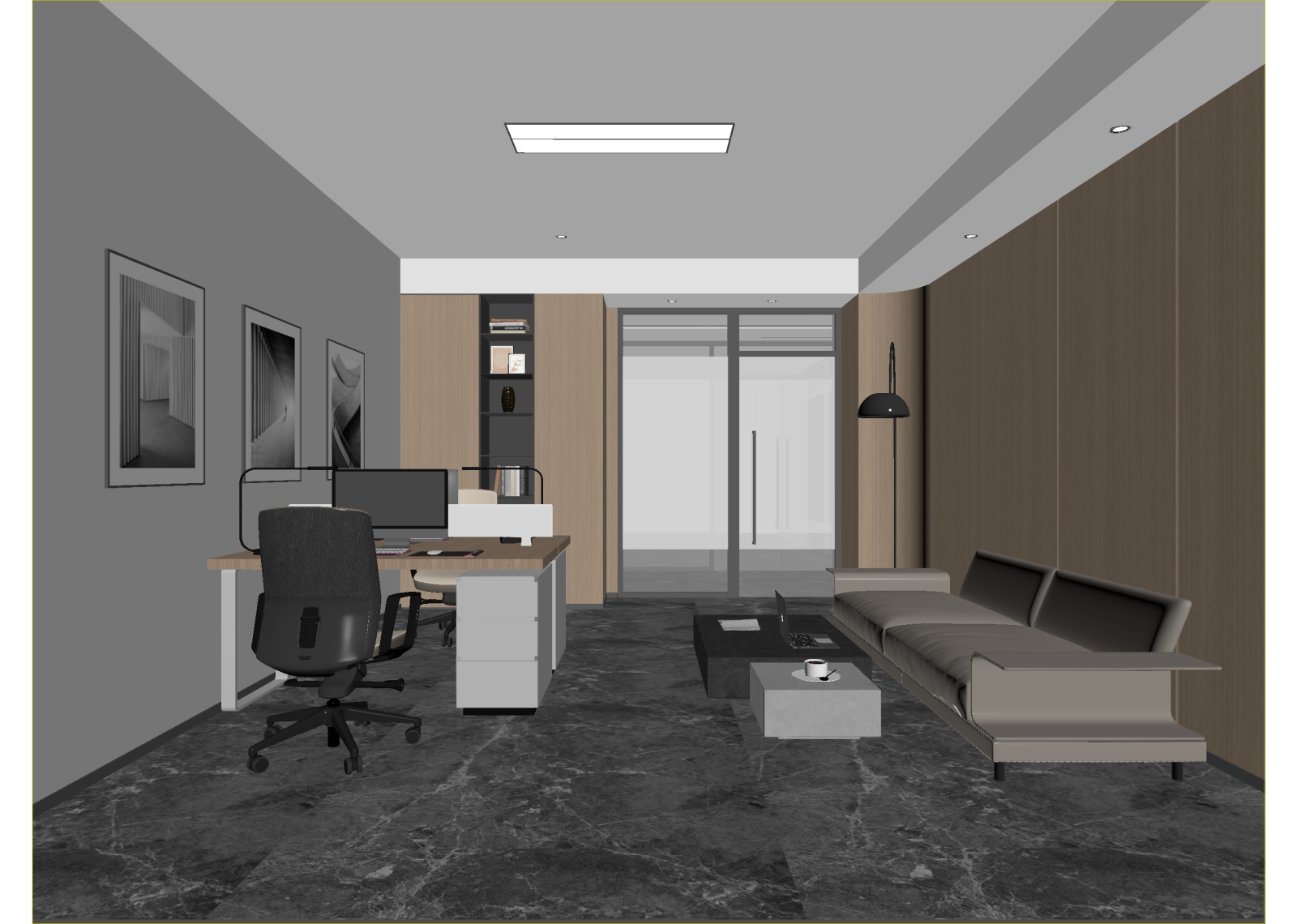 现代办公室3D模型下载【ID:1214588364】