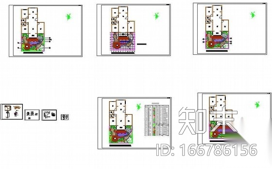 资中某小区私家庭院绿化设计施工图施工图下载【ID:166786156】