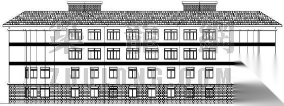 某教学宿舍一体楼建筑设计方案cad施工图下载【ID:149855110】