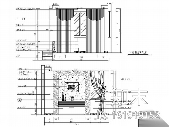 [广州]某四层别墅装修设计图cad施工图下载【ID:161919152】