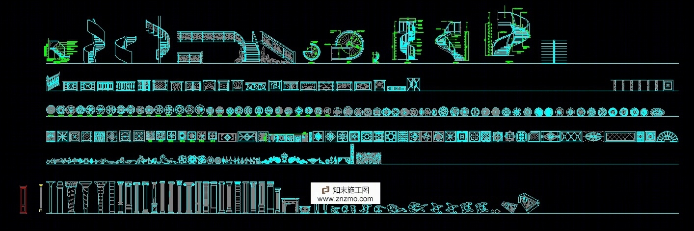 cad图库cad施工图下载【ID:36901063】