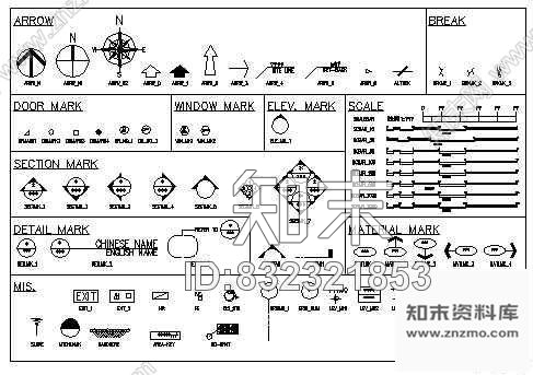 图块/节点图标01施工图下载【ID:832321853】