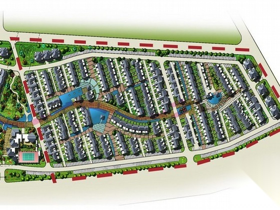 四川都江堰住宅小區規劃設計文本施工圖下載【id:167262106】