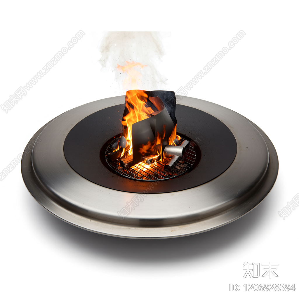 金属火盆装饰构件3D模型下载【ID:1206928394】